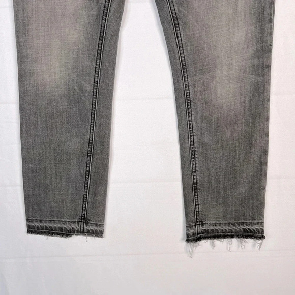 Current Elliott Gray Straight Leg Cropped Jeans Size 26 8.25” Rise - Picture 9 of 16